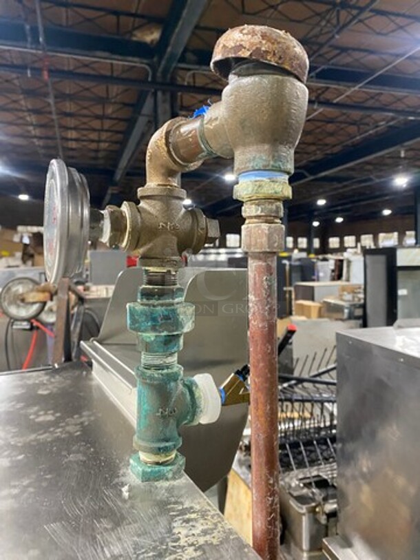 Champion Commercial Pass-Through Dishwasher Machine! All Stainless Steel! On Legs! With Right Side Dishwasher Table! With Back And One Side Splash! Model: DHBT SN: D11038937 208/240V 60HZ 3 Phase - Image 9 of 9