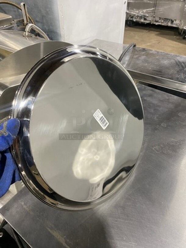 ALL STAINLESS STEEL ROUND FOOD DISPLAY TRAYS 5X YOUR BID! - Image 4 of 6