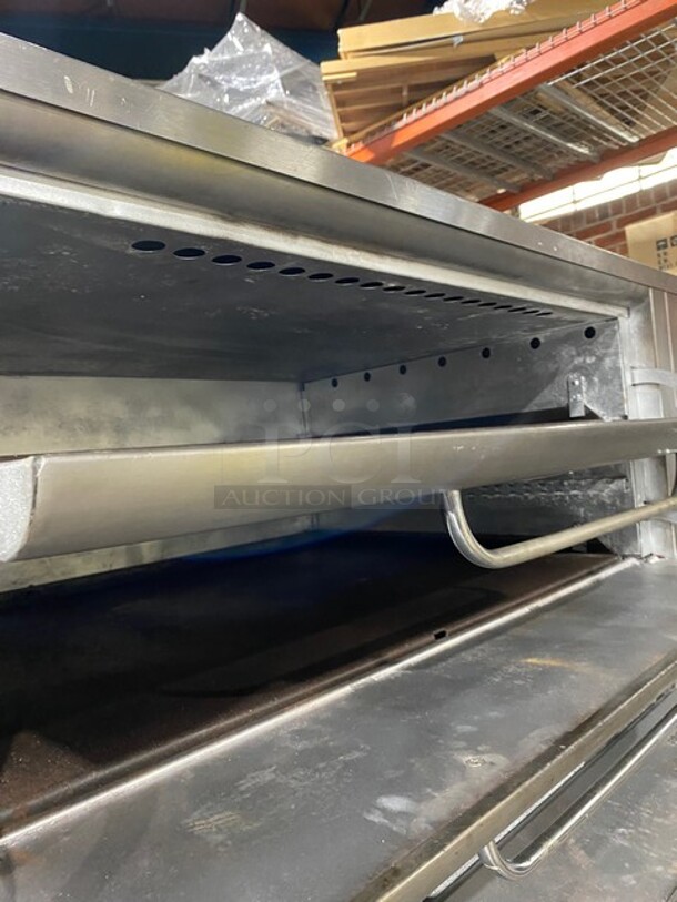 Blodgett Commercial Natural Gas Powered Double Deck Baking/ Pizza Oven! All Stainless Steel! On Legs! 2x Your Bid Makes One Unit! Working When Removed! - Image 6 of 12