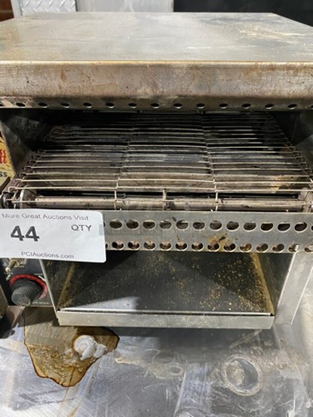 APW Wyott Commercial Countertop Conveyor Toaster! All Stainless Steel! On Legs! Model: ATEXPRESS SN: 0105D00243 120V 60HZ 1 Phase - Image 7 of 11
