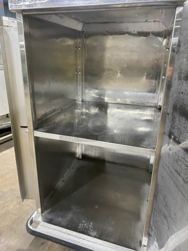 2013 Jones Zylon Commercial Single Door Dry Food Transport Cart! All Stainless Steel! On Casters! Model: ETCUA7 SN: 133831202 - Image 6 of 7