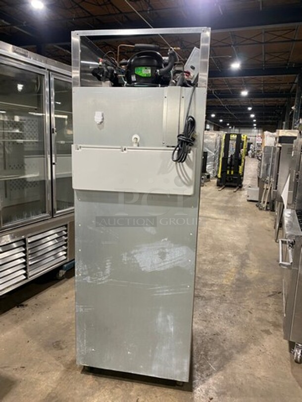 Hoshizaki Commercial Single Door Reach In Cooler! With View Through Door! Poly Drink Racks! Stainless Steel Body! On Casters! Model: CR1SFGECL SN: H50277E 115V 60HZ 1 Phase - Image 2 of 9