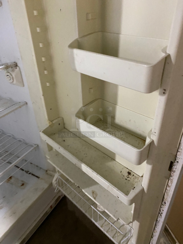 Kenmore Upright Single Door Reach In Refrigerator! With Poly Coated Racks And Shelves! NOT TESTED! Model: 253.28042807 SN: WB24658733 115V 60HZ - Image 6 of 8