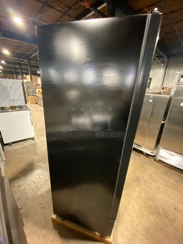 NICE! NEW! SCRATCH-N-DENT! LATE MODEL! 2022 Kool It Commercial Refrigerated 2 Door Reach In Cooler Merchandiser! With View Through Doors! With Poly Coated Racks! With Casters! Model: LX46FB SN: H89220100279 115V 60HZ 1 Phase! Left Side Outter Glass Is Shattered!  - Image 4 of 11