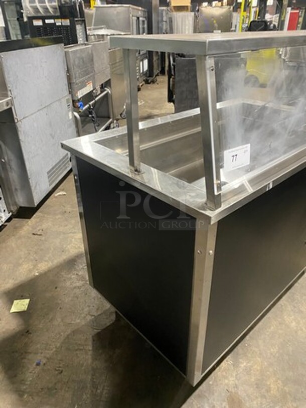 Vollrath Commercial Refrigerated Food Serving Station Counter/ Cold Pan! With Sneeze Guard! Stainless Steel Body! On Casters! Model: 3707600002CNA SN: B24200496413001 120V 60HZ 1 Phase - Image 2 of 8