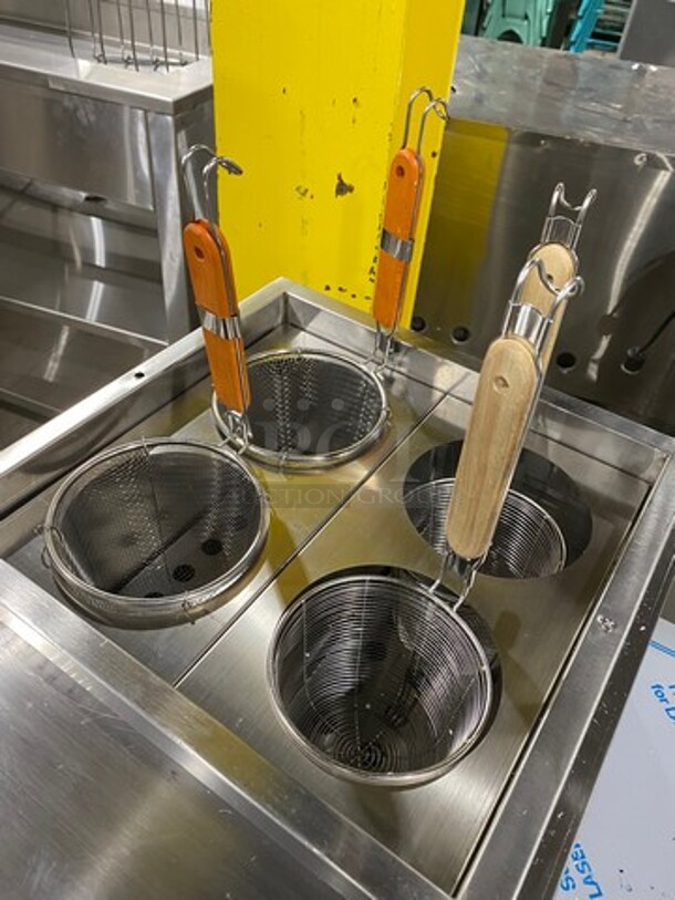 LATE MODEL! 2019 Commercial Countertop Electric Powered Pasta Cooker! With Metal Baskets! Stainless Steel! Model: EPC4 110V - Image 6 of 9