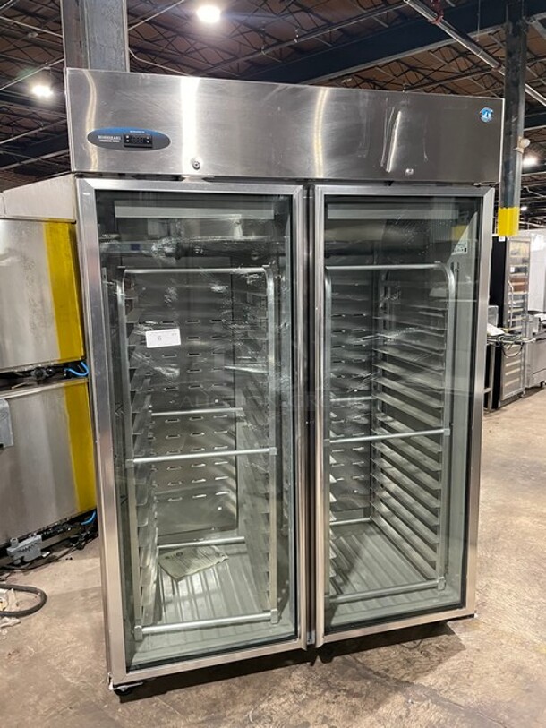 Hoshizaki Commercial 2 Door Reach In Freezer! With View Through Doors! All Stainless Steel! With Built In Pan Rack! Model CR2BFGY Serial E50251C! 115V 1Phase! - Image 4 of 12