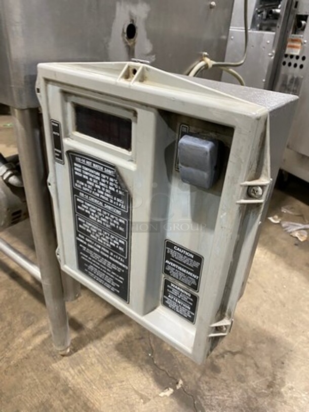 Hobart Heavy Duty Commercial Upright Pass-Through Dishwasher! With Entering & Receiving Wash Table! With Garbage Disposal! All Stainless Steel! On Legs! - Image 10 of 11