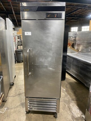 Turbo Air Commercial Single Door Reach In Refrigerator! All Stainless Steel! On Casters! Model: TSR23SD SN: DR23208043 115V 60HZ 1 Phase
