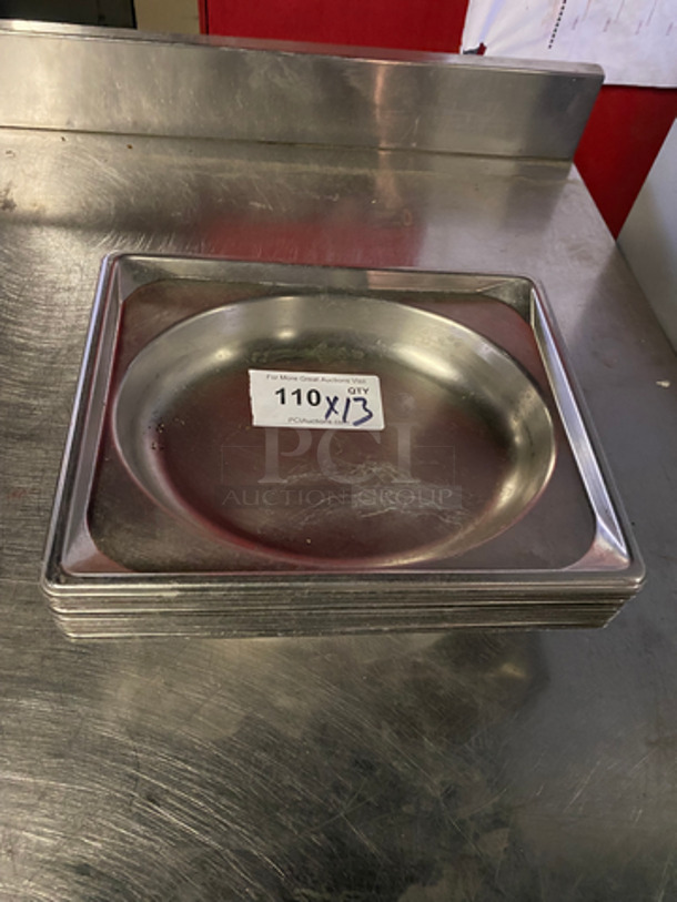 Stainless Steel Food Serving/Showcase Pan! Great For Displaying Salads & Ready To Eat Foods! 13x Your Bid!