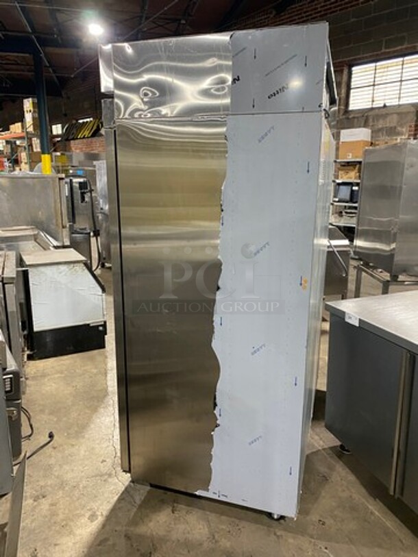 WOW! LATE MODEL! Hoshizaki Commercial 2 Door Reach In Cooler! Poly Coated Racks! All Stainless Steel! On Casters! WORKING WHEN REMOVED! Model: R2AFS SN: J50986D 115V 60HZ 1 Phase - Image 3 of 9