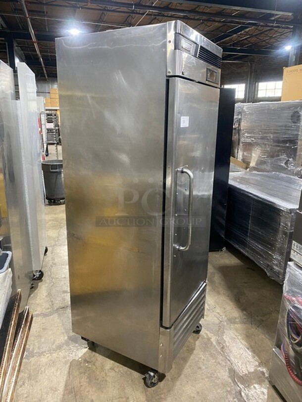 Turbo Air Commercial Single Door Reach In Refrigerator! All Stainless Steel! On Casters! Model: TSR23SD SN: DR23208043 115V 60HZ 1 Phase - Image 4 of 9