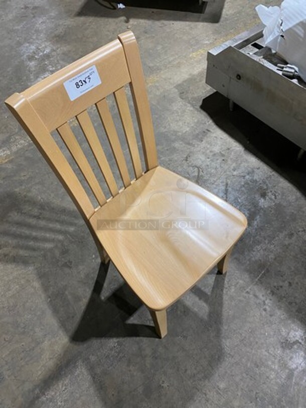 Brand New! Napa European Beechwood Slot Back Wood Dining Chairs! 3 X Yoyr Bid!  - Image 7 of 7
