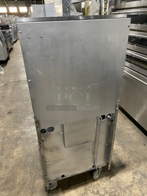 Sunfire Commercial Natural Gas Powered 4 Burner Stove! With Raised Back Splash! With Oven Underneath! All Stainless Steel! On Casters! - Image 3 of 9