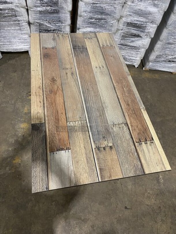 BRAND NEW! HPL - DRIFTWOOD TABLE TOP 24 By 42 Suitable For Indoor/Outdoor Use! High Pressure Laminate! Weatherproof, Scratch and UV-Resistant! Java Finish! - Image 4 of 7