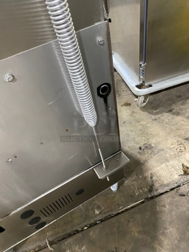 Champion Commercial Pass-Through Dishwasher Machine! All Stainless Steel! On Legs! With Right Side Dishwasher Table! With Back And One Side Splash! Model: DHBT SN: D11038937 208/240V 60HZ 3 Phase - Image 10 of 10