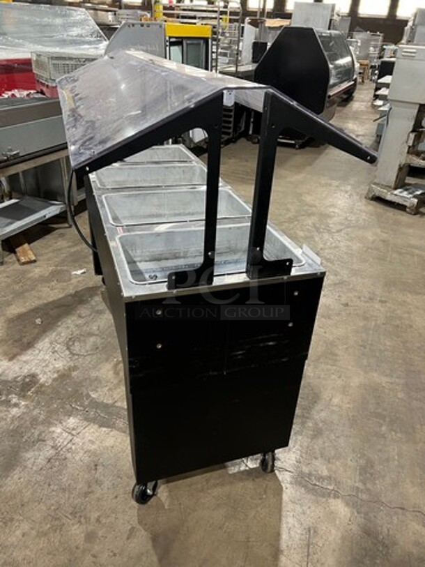 LATE MODEL! 2019 Advance Tabco Commercial Electric Powered 4 Well Steam Table! With Sneeze Guard! All Stainless Steel! On Casters! Model: B4120B SN: 000073377 120V 60HZ 1 Phase - Image 7 of 8