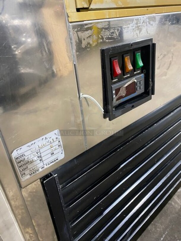FAB! Kinco Refrigerated Bakery Display Show Case Merchandiser! With Front Straight Glass! With Marble Top & Bottom! With 2 Sliding Rear Access Doors! Model: 9213GK 220V 60HZ 1 Phase - Image 6 of 7