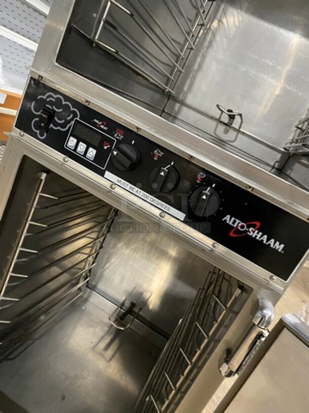 NIce! 2018 LATE MODEL! ALTO-SHAAM 3 In 1 Cooking Center- Smoker/Cook-N-Hold/Food Warmer Holding Cabinet! On Commercial Casters! MODEL 1000-SK Serial 2377537-000 208-240V/60Hz/1 Phase - Image 9 of 10