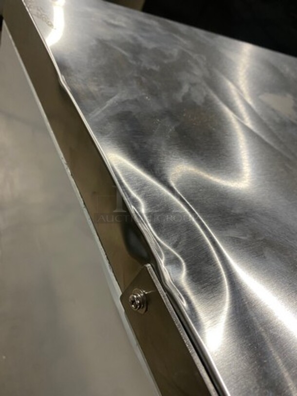 COOL! NEW! SCRATCH-N-DENT! Kelvinator Commercial Refrigerated Milk Cooler! Stainless Steel Body! On Casters! Model: KCHMC58 SN: 91610040 115V - Image 10 of 12