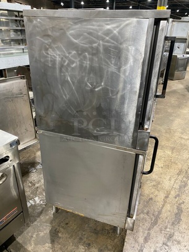 Southbend Commercial Natural Gas Powered Double Deck Convection Oven! With View Through Doors! Metal Oven Racks! All Stainless Steel! On Legs! 2x Your Bid Makes One Unit! WORKING WHEN REMOVED! - Image 3 of 9