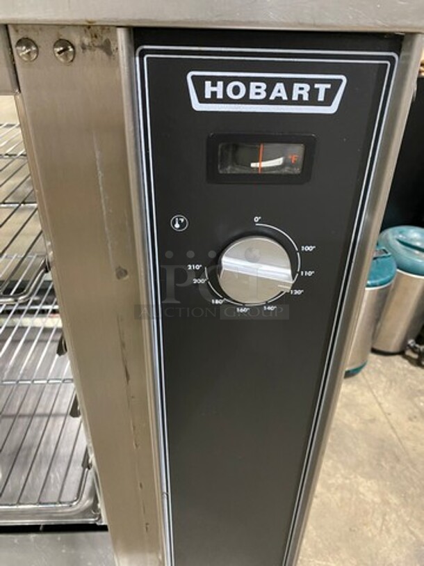 WOW! Hobart Commercial Electric Powered Rotisserie Machine! With Lower Food Warmer! All Stainless Steel! On Casters! Model: HRW330 SN: 750004202! 208V 60HZ 3 Phase! - Image 9 of 11