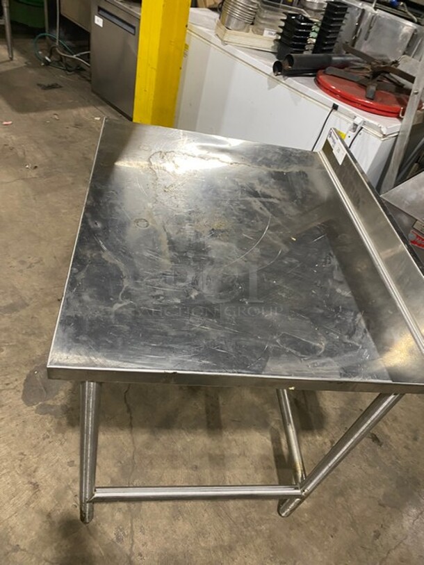 Stafford-Smith Heavy Duty Stainless Steel Open Base Worktable With Raised Back Splash! - Image 5 of 7