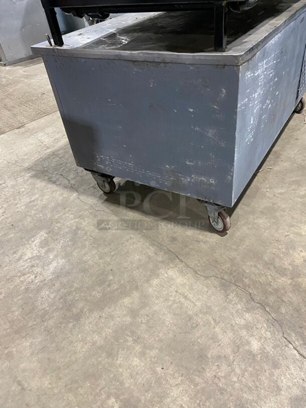 Nice! LEADER Stainless Steel Commercial 2 Drawer Chef Base on Commercial Casters! MODEL:LB48 S/C SN: PU05M0037C 115V - Image 3 of 8