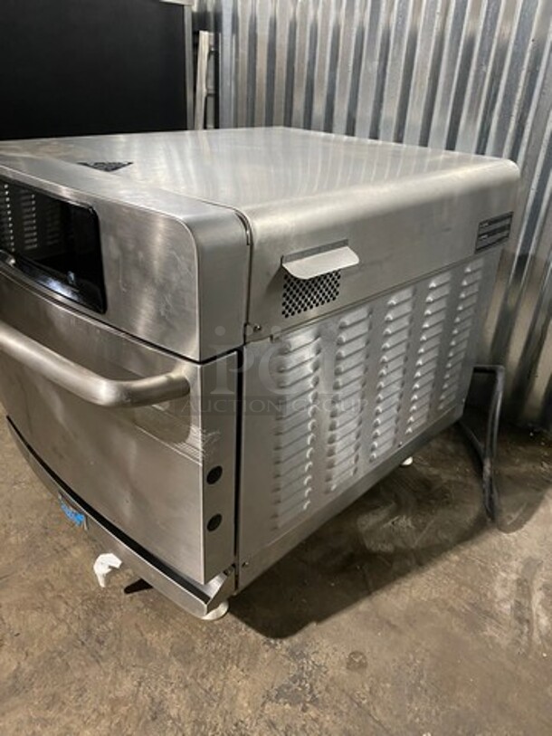 WOW! NEW! OUT OF THE BOX! LATE MODEL! 2021 Turbo Chef Commercial Countertop Rapid Cook Oven! With Baking Stone! Stainless Steel! On Legs! Bullet Series! Model: ENCORE2 SN: ENC3TD01065 208/240V 60HZ 1 Phase - Image 2 of 12
