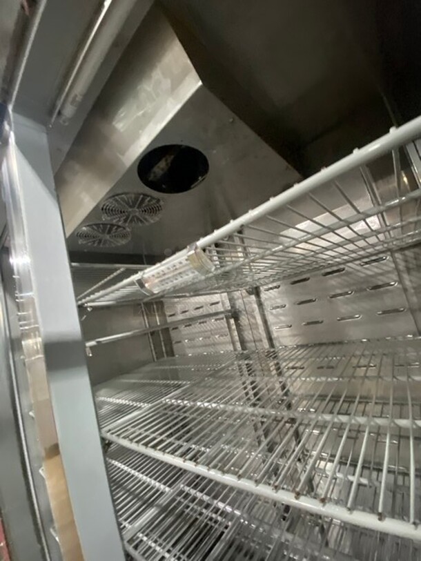 Hoshizaki Commercial 3 Door Reach In Cooler Merchandiser! With View Through Doors! Poly Coated Racks! All Stainless Steel Body! Model: CR3SFGYCR SN: F60047C 115V 60HZ 1 Phase - Image 7 of 9