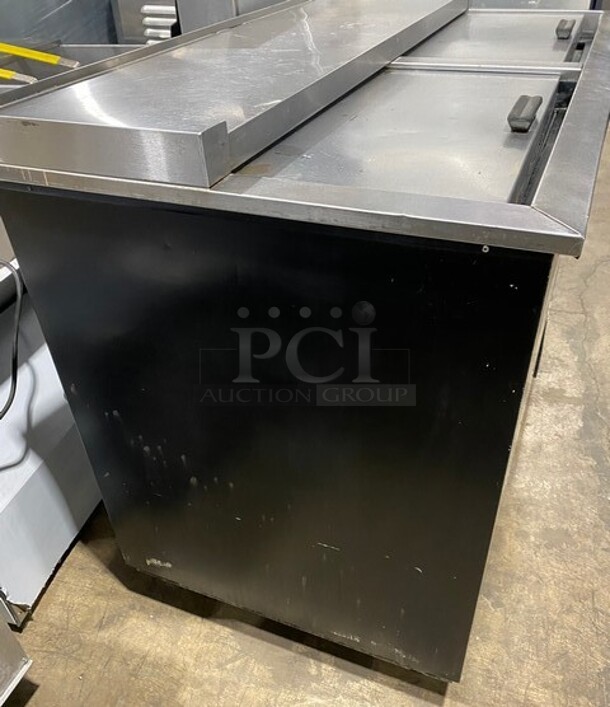 Fogel Stainless Steel Commercial Back Bar Bottle Cooler w/ 2 Sliding Lids! MODEL BC50DBST SN:2003100019 115V 1PH - Image 4 of 10
