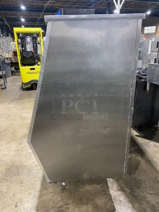 COOL! 2008 Leader Commercial Refrigerated Deli Display Case Merchandiser! With Slanted Front Glass! With Sliding Rear Access Glass Doors! All Stainless Steel! Model: HDL72SC SN: PR111471 115V 60HZ 1 Phase - Image 3 of 9