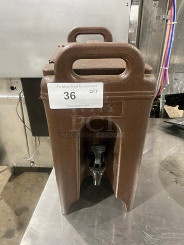 Cambro Insulated Beverage Dispenser/ Holder! With Side Handles! With Lid! - Image 1 of 5