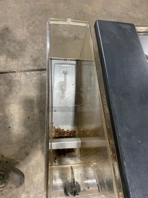 Bunn Commercial Countertop Dual Coffee Bean Grinder Machine! Stainless Steel Body! Model: MHG SN: MHG0017267 120V 60HZ 1 Phase - Image 5 of 8