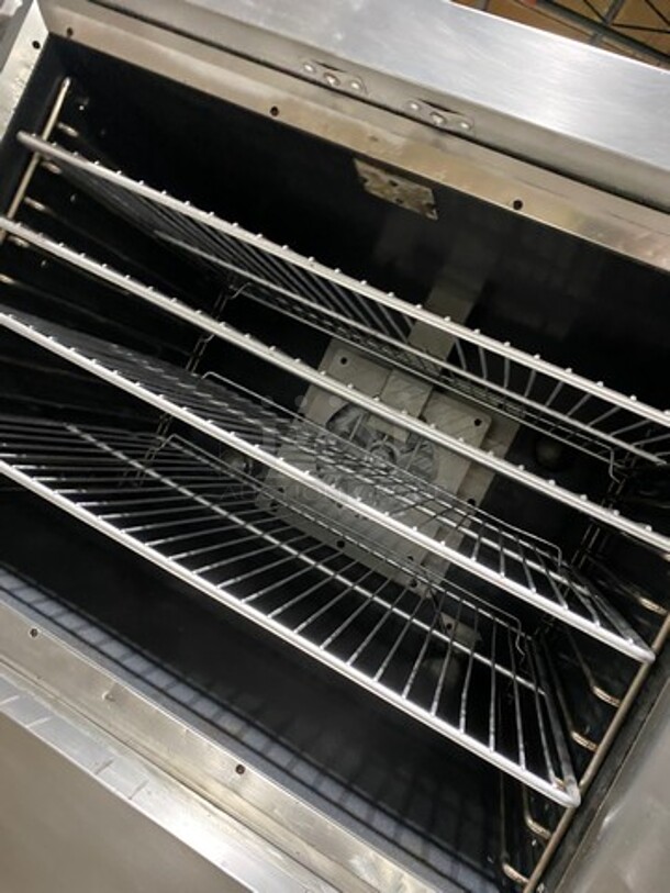 Vulcan Commercial Natural Gas Powered Double Deck Convection Oven! With View Through Doors! Metal Oven Racks! All Stainless Steel! On Casters! 2x Your Bid Makes One Unit! Model: VC4GD167 SN: 48159620 - Image 6 of 10