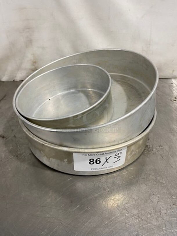 Various Size Round Baking Pan! 3x Your Bid!