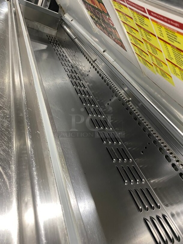 Continental Commercial Refrigerated Pizza Prep Table! With 3 Door Storage Space Underneath! All Stainless Steel! On Casters! Model: CPA68 SN: 15974548! 115V 1 Phase - Image 7 of 9