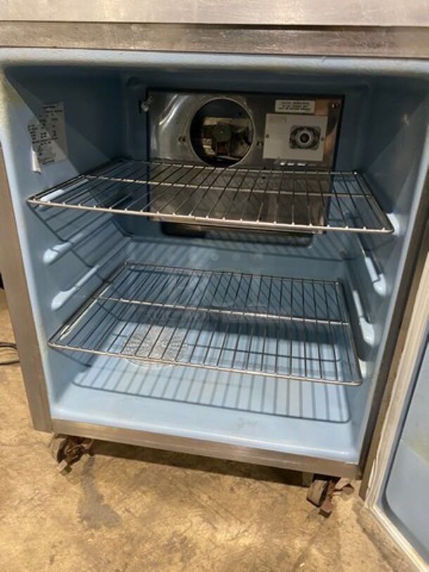 Delfield Commercial Single Door Lowboy/ Worktop Cooler! With Poly Coated Racks! All Stainless Steel! SN: 1405152002438 115V 60HZ 1 Phase - Image 5 of 8