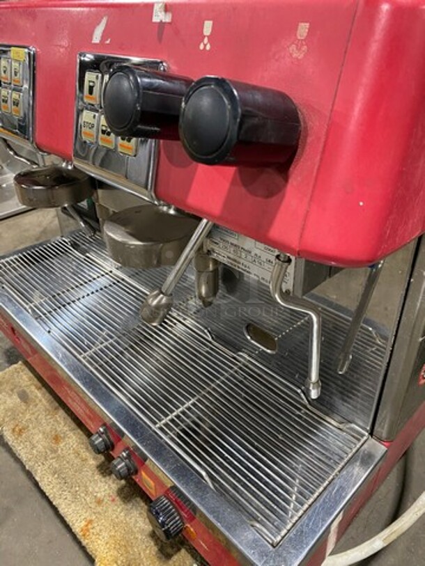 Brasilia Commercial Countertop 2 Group Espresso Machine! Stainless Steel! Model: 205EXFNCDIG2 SN: 229647 230V 60HZ 2 Phase - Image 6 of 9