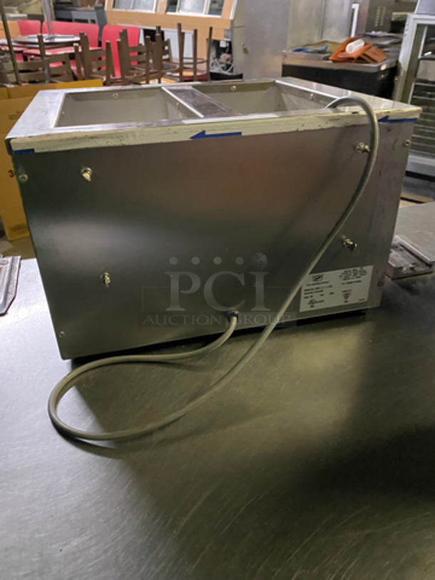 Duke Commercial Countertop 2 Bay Food Warmer! Stainless Steel! Model: CSW2TAM SN: 10137245 120V 60HZ 1 Phase - Image 4 of 8