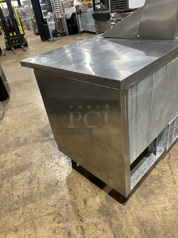 BEVERAGE AIR All Stainless-Steel! Refrigerated Sandwich/Salad Prep Table Area With Lid! With 3 Door Storage! On Casters! - Image 3 of 9