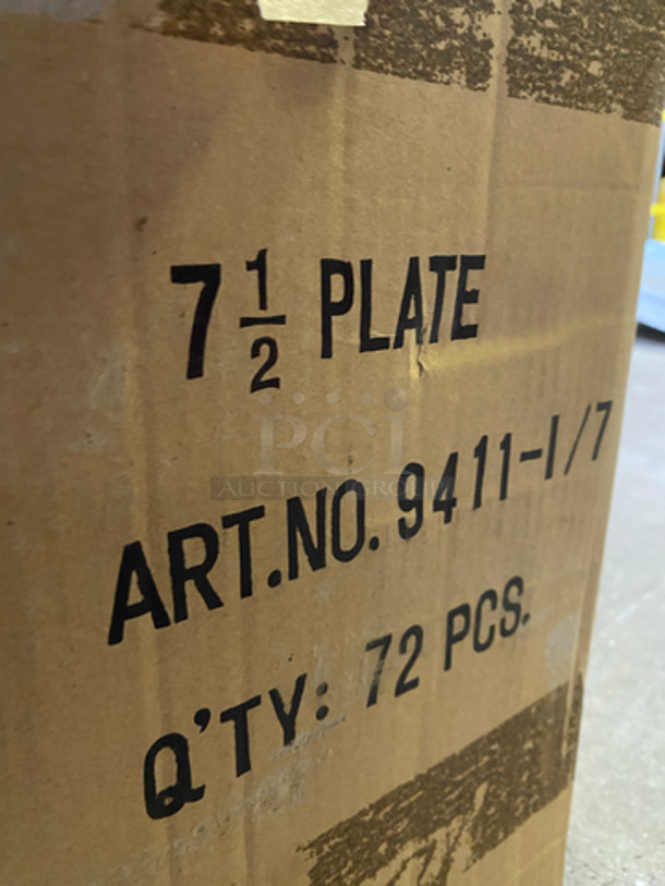 NEW! IN THE BOX! KV 7 1/2" Off White Ceramic Plates! - Image 4 of 11