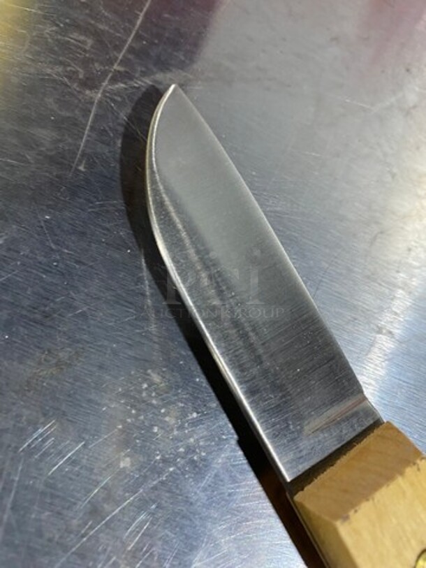 NEW! IN THE BOX! ALL ONE MONEY! Small Stainless Steel With Wooden Handle Cutting Knives! - Image 4 of 4