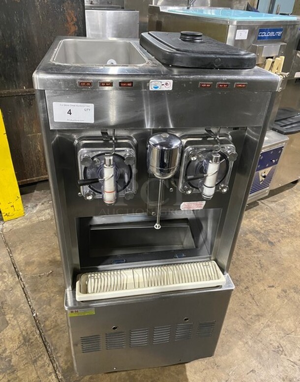 Taylor Commercial 2 Flavor Frosty/ Slushie Making Machine! With Milkshake Mixing Attachment! All Stainless Steel! On Casters! Model: 34227 SN: K4012295 208/230V 60HZ 1 Phase - Item #1108915