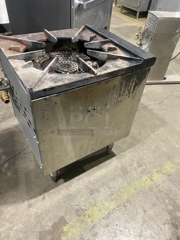 LATE MODEL! 2022 Cook Rite Commercial Countertop Gas Powered Single Burner Stock Pot Range! Stainless Steel! On Small Legs!  - Image 4 of 9