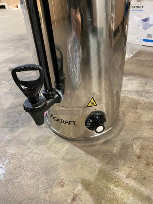 NEW! IN THE BOX! Adcraft Commercial Countertop Water Boiler/ Hot Water Dispenser! 40 Cup Capacity! Stainless Steel! Model: WB40 120V - Image 7 of 11