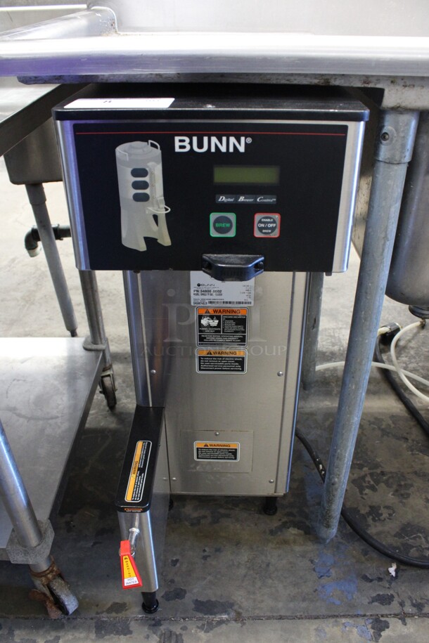 2016 Bunn Model SINGLE TF DBC Stainless Steel Commercial Countertop Coffee Machine w/ Hot Water Dispenser. 120/208 Volts, 1 Phase. 12x24x37