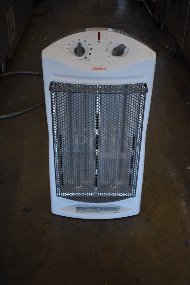 IN ORIGINAL BOX! Sunbeam Model SOH310 Floor Style Air Heater. 120 Volts, 1 Phase. 12x9x24