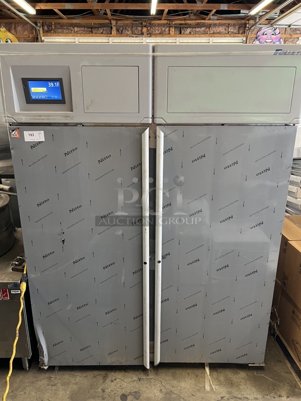BRAND NEW SCRATCH AND DENT! Follett Model REF45-LB-0-00-00-S Stainless Steel Commercial 2 Door Reach In Pharmacy Cooler. 59x33x78. Tested and Working!