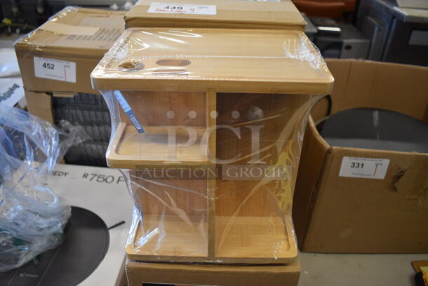 4 BRAND NEW SCRATCH AND DENT! Sorbus Wooden Cosmetic Organizer. 4 Times Your Bid! - Image 1 of 3